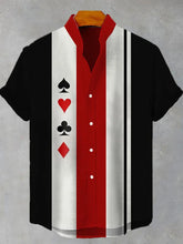 Herren-Poker-Kurzarm-Shirt